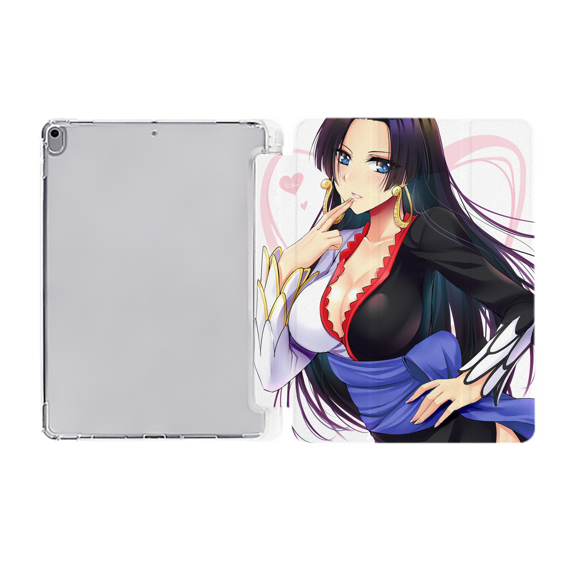 ワンピース ONE PIECE IPad ケース ペン収納付き 三つ折りスタンド PUレザー×シリコン 対応機種9.5/10.5/10.9インチ